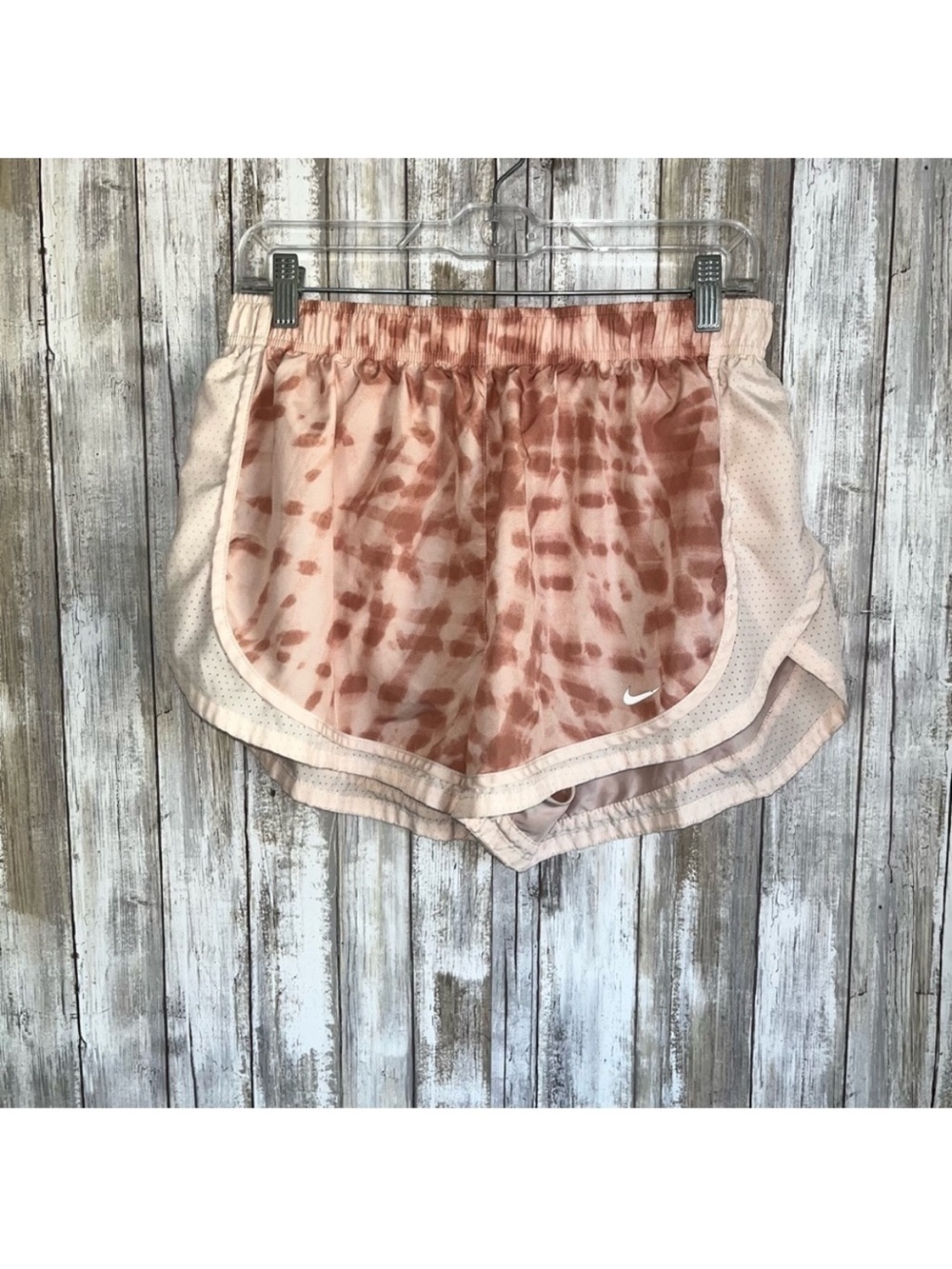 Nike Tempo Dri Fit Printed Spotted Running Orange Athletic Shorts XL - Picture 2 of 6